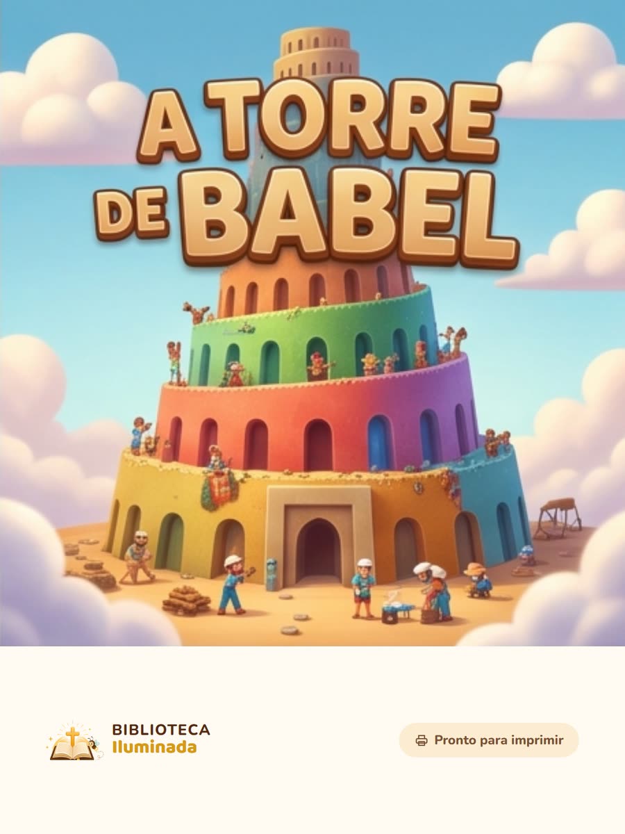 Capa da coleção A Torre de Babel, com onze atividades para imprimir